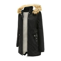 Pxiakgy zimski kaputi za žene Žene zadebljani kaput za zgusnutu boju plus size topla trendi zimska obložena