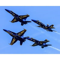 S. mornaric plavi anđeli 13 x16 matted i uokvirena fotografija