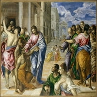 Christ Healing Slind poster Print by El Greco � Toledo)