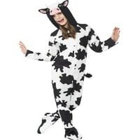 Žurtne životinje krava Noć vještica kostim Farm Child Kids Crna n 'Bijela mala
