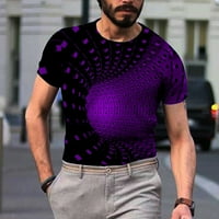Muška uniza dnevna majica 3D grafički grafički otisci životinjski print dugih rukava na vrhu casual