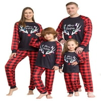 Cindysus Ženske muškarce Djeca koja odgovaraju obiteljskim pidžamim set vrhovima i hlača noćna odjeća