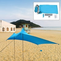 Mieuov 10ft Beach Senter Sunčana Sunčanica Obiteljski šator Sklonište nadstrešnica UV plava