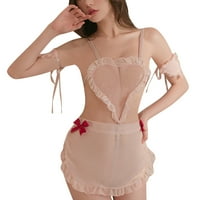 Žene donje rublje prozirna mreža Bijela anđela s lukom noćne odjeće za spavanje noćne odjeće Pajamas