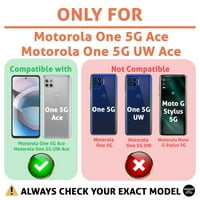 Talozna tanka futrola kompatibilna za Motorola One 5G ACE 5G UW ACE, narandžasti uzorak Ispis, lagana,