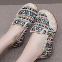 Eloshman Women Slip na platnu Loafers Udobne cipele Vanjske prozračne cipele Neklizajuće Ležerne cipele