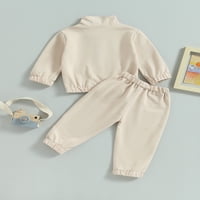 Wassery Baby Boy Fall odjeća Toddler Boys TrackSit outfits dugih rukava dukserica i elastične hlače