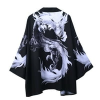 Voss ljetni japanski pet point rukava kimono muns i ženska ogrtača jacke top bluza