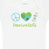 Inktastični mir Love Earth Poklon Baby Girl Bodysuit