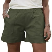 Nizine žene za vrećama velike struke kratke vruće hlače dame labave dna široki lounge za noge Bermuda Havaji ljetni plažni kratke hlače