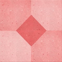 Ahgly Company u zatvorenom pravokutniku uzorak u obliku ružičaste riminge ružičaste prostirke, 5 '7'