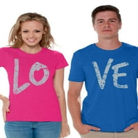 Awkward Styles Love Copuples Košulje Odgovarajuće par košulje Love Majice za parove Godišnjice Pokloni za parove Vole slatke par košulje za parove vole parove koje odgovaraju majicama