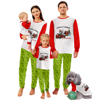 Podudaranje obiteljske božićne pidžame postavlja božićne bivole plažene veličine ispisa za odrasle-djecu-baby-ljubimac
