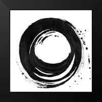 Pinto, Patricia Crni moderni uokvireni muzej Art Print pod nazivom - Crni krug I