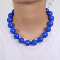 Akrilni Chunky Choker Choker ogrlica ručno izrađena modni nakit za žene djevojke