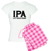 Cafepress - IPA Lot kad pijem - ženske lagane pidžame
