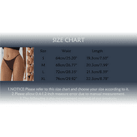 Advoicd Sex donje rublje Ženski kontrast čipkasti izrez Panty Bow prednja ručna gaćica Gaćice Khaki