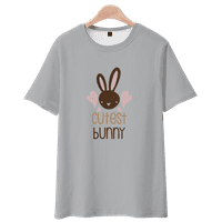 Uskršnji zečji majica TEE 3D print vrhovi Ljetne casual dukseve majice