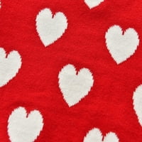 Baby Kids Girls Boys Valentin Love Heart Print pletit pulover Duks na vrhu Duksevi za djevojke Duks