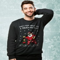 TStars ženski ružni božićni džemper dotaknuo moj elf božićni poklon smiješne humore za odmor Xmas party