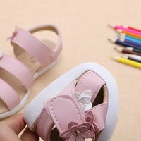 Ljetna djeca Dječja sandale Modne velike cvijeće Dječje cipele s ravnim princnes-om kliznu na dijete
