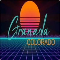 Granada Colorado Vinil Decal Stiker Retro Neon Dizajn
