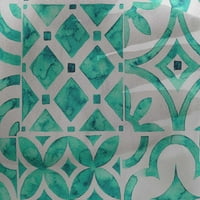 Onuoone Georgette viskoze tirkizne zelene tkanine Cvjetni obrtni projekti Dekor tkanina Štampano od