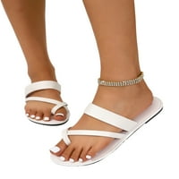 Tenmi Dame slajdova Summer Ravne sandale Pomicanje na plaži Sandal Cross remen cipele Ženske rimsko