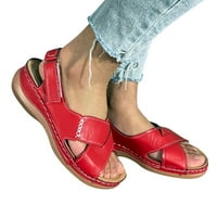 Puawkoer Ležerne prilike za debele kosine sandale prozračne modne cipele za slobodno vrijeme ženske