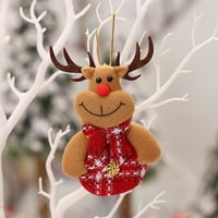 Marbhall Božićni ukras poklon Santa Claus Snowman Xmas Tree Privjesak za lutke Viseći dekor