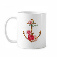 Vodeni kolor ruža sidro cvjetova kerac kafa Porcelanski čaše