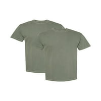 Udobne boje odraslih teški majica, 2-pakovanje, mahovina, 2xl