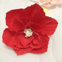 Yi Umjetni papirni cvjetovi DIY 3D vizualni efekti Jedinstveni DIY umjetni Crveni papirni cvjetovi