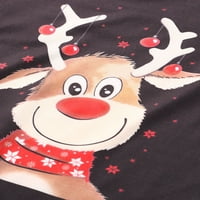 Fanvereka Božićne jelene vrhunske i uzorene hlače Porodica podudaranja pidžama