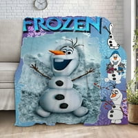 Smrznuta Olaf pokrivač za odrasle ,, hlađenje pamučne mekoće, prozračne i toplo bacanje za spavaću sobu,