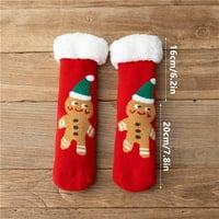 Corashan Socks CORAL baršun čarape za djecu u jesen i zimi, srednje cijevi čarape, mačke šape - slatka,
