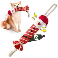 Božićna boca za pse, pseća za puzzle Santa igračka, nema punjenja žvakanja izdržljiva igračka za zube,