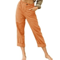Teretne hlače Žene Torgy pamučne vučne kapke Elastične struine pantalone