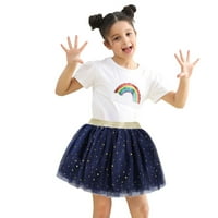 Suknje za djevojčice Toddler Tropical Haljina Dance Net Thern Sequins Stars Tulle Baby Girl Gifts Mornarice