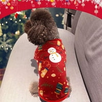 Xinhuaya Christmas Odjeća za kućne ljubimce Duksevi za kućni ljubimci Udobno jesen zimski R S