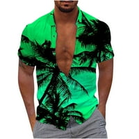 Muške ljetne havajske cvjetne majice s kratkim rukavima dolje košulje Tropska kuća za odmor Plaža Košulje