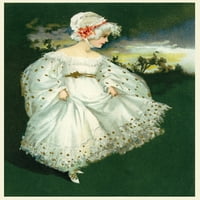 Djevojka u bijeloj haljini Print Tisak Mary Evans Slika Librarypeter & Dawn Cope Collection