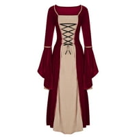 Fanxing renesansni kostim za žene srednjovjekovna hemizna haljina seljačka kugla haljina irska duga