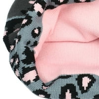 Žene Beanie-Winter Modni šešir pleteno pletenje beretka toplo za slobodno vrijeme ružičasta 21,5 *