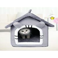 Leuncero Rabbit Prijenosni grebanje za kućne ljubimce mali psi Zimska topla jastuka CAT Kuća sklopna