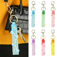 Slatka DIY nakit torba Privjesak cvjetni slovo tiskani tipke za ključeve ključeva ključeva tastera za ključeve čari šarma