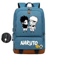 Bzdaisy Veliki kapacitet USB 15 Backpack-Naruto za djecu i roditelje Unise za djecu Teen