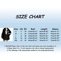 Grafički kapuljač ženski zip up modna kapuljača sa kapuljačom Print Comfy plus veličina dukseri slatke