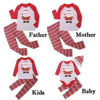 Coutexyi Xmas Porodica koja odgovara Božićni pidžami Set Women Women Baby Kids Noćna odjeća