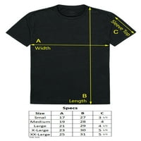 Republički proizvodi 551-229-BLK- Portland Državni univerzitet Volim majicu, crna - mala